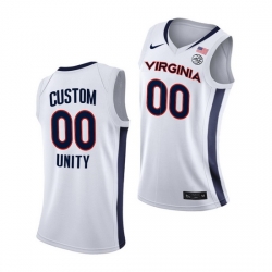 Virginia Cavaliers Custom Virginia Cavaliers White Unity 2021 New Brand Jersey