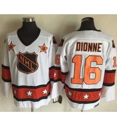 1972-81 NHL All-Star #16 Marcel Dionne White CCM Throwback Stitched Vintage Hockey Jersey