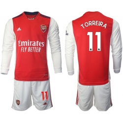 Men Arsenal Long Sleeve Soccer Jerseys 507