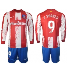 Men Atletico de Madrid Long Sleeve Soccer Jerseys 519