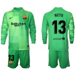 Men Barcelona Long Sleeve Soccer Jerseys 524