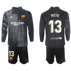 Men Barcelona Long Sleeve Soccer Jerseys 527