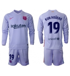 Men Barcelona Long Sleeve Soccer Jerseys 539