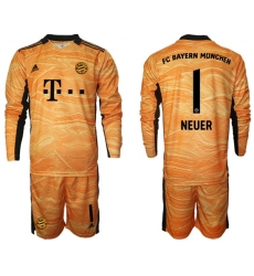 Men Bayern Long Sleeve Soccer Jerseys 558