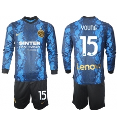 Men Inter Milan Long Sleeve Soccer Jerseys 509