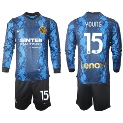 Men Inter Milan Long Sleeve Soccer Jerseys 509