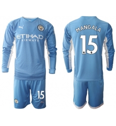 Men Manchester City Long Sleeve Soccer Jerseys 508