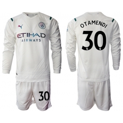 Men Manchester City Long Sleeve Soccer Jerseys 522