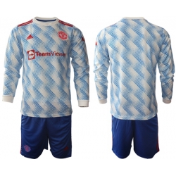 Men Manchester United Long Sleeve Soccer Jerseys 541