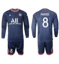 Men Paris Saint Germain Long Sleeve Soccer Jerseys 557