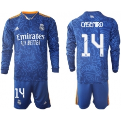 Men Real Madrid Long Sleeve Soccer Jerseys 530