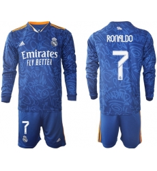 Men Real Madrid Long Sleeve Soccer Jerseys 537