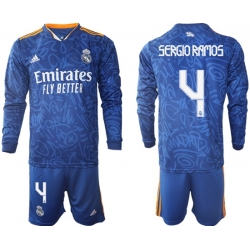 Men Real Madrid Long Sleeve Soccer Jerseys 541