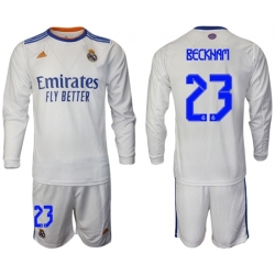 Men Real Madrid Long Sleeve Soccer Jerseys 562