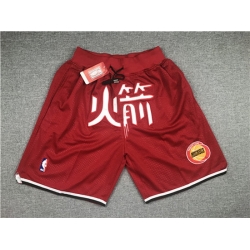 Houston Rockets Basketball Shorts 012