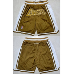 Los Angeles Lakers Basketball Shorts 035