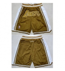 Los Angeles Lakers Basketball Shorts 040