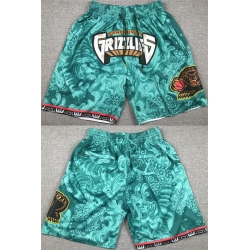 Men's Memphis Grizzlies Aqua Shorts 6521