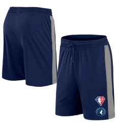 Men Minnesota Timberwolves Navy Shorts