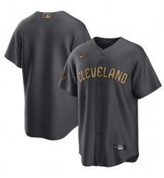 Men Cleveland Guardians Blank 2022 All Star White Cool Base Stitched Baseball Jersey