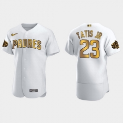 Men San Diego Padres Fernando Tatis Jr. 2022 Mlb All Star Game White Gold Men Jersey