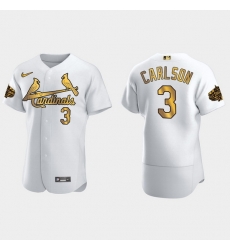 Men St.Louis Cardinals Dylan Carlson 2022 Mlb All Star Game White Gold Men Jersey