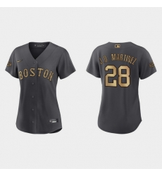 Women J.D. Martinez Boston Red Sox 2022 Mlb All Star Game Replica Charcoal Jersey