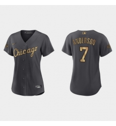 Women Tim Anderson Chicago White Sox 2022 Mlb All Star Game Replica Charcoal Jersey