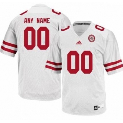 Men Women Youth Adidas Nebraska Cornhuskers White Customized Jersey