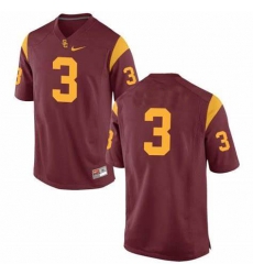 USC Trojans 3 Red College Football Jersey