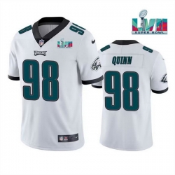 Men Women Youth Toddler Philadelphia Eagles 98 Robert Quinn White Super Bowl LVII Vapor Untouchable Limited Stitched Jersey