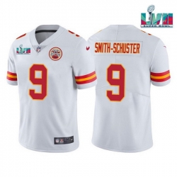 Men Women Youth Toddler Kansas City Chiefs 9 JuJu Smith Schuster White Super Bowl LVII Patch Vapor Untouchable Limited Stitched Jersey