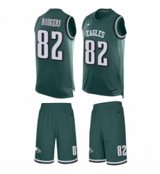 Men's Nike Philadelphia Eagles #82 Richard Rodgers Limited Midnight Green Tank Top Suit NFL Jersey