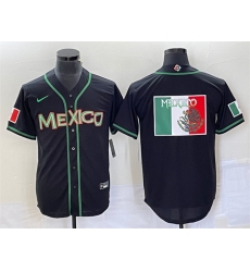 Men Mexico Baseball 2023 Black World Baseball Classic Team Big Logo Stitched Jersey