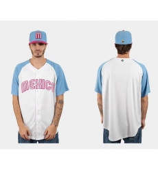 Men Mexico Baseball Blank 2023 White Blue World Baseball Classic Stitched Jersey