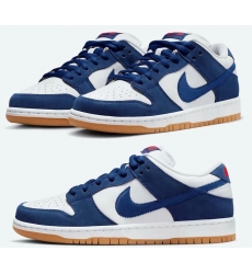 Nike Dunk SB Low Cut LA Dodgers White Blue Men Shoes