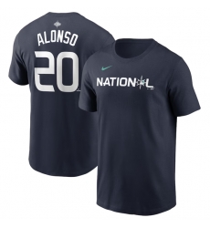 Men New York Mets 20 Pete Alonso Navy 2023 All Star Name Number T Shirt