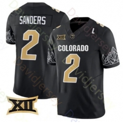 Men Colorado Buffaloes #2 Shedeur Sanders  Black Vapor Limited Stitched Football Jersey n