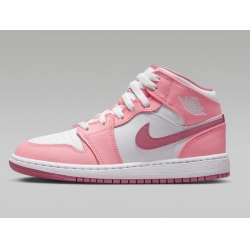 Air Jordan 1 Women Basketball Shoes Pink 24EC8