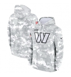 Men Washington Commanders 2024 Arctic Camo Salute To Service Club Fleece Pullover Stitched Hoodie