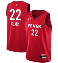 Women Indiana Fever Caitlin Clark #22 Red Stitched Basketball WNBA Jersey