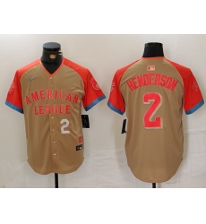 Men American League 2 Gunnar Henderson Cream 2024 All Star Elite Stitched Baseball Jersey 1