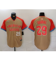 Men American League 29 Tarik Skubal Cream 2024 All Star Limited Stitched Baseball Jersey 2