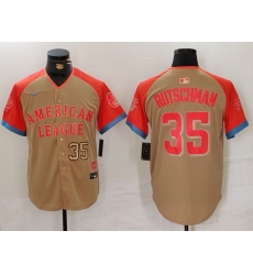 Men American League  35 Adley Rutschman Cream 2024 All Star Elite Stitched Baseball Jersey 1