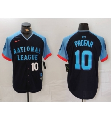 Men National League 10 Jurickson Profar Navy 2024 All Star Limited Stitched Baseball Jersey 6