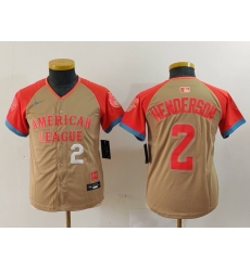 Youth American League 2 Gunnar Henderson Cream 2024 All Star Limited Stitched Jersey 2