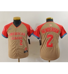 Youth American League 2 Gunnar Henderson Cream 2024 All Star Limited Stitched Jersey 3