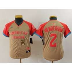 Youth American League 2 Gunnar Henderson Cream 2024 All Star Limited Stitched Jersey 5