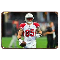 Arizona Cardinals Aluminum Sign 12x8 Inch Trey McBride 002