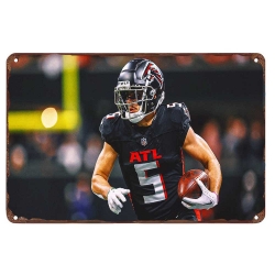 Atlanta Falcons Aluminum Sign 12x8 Inch Drake London 003